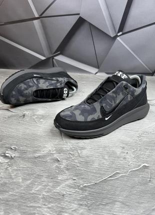 Чоловічі кросівки натуральна шкіра нубук камуфляж nike
