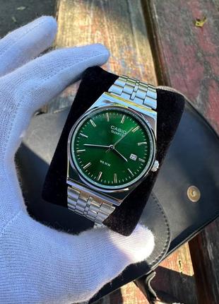 Часы casio mtp-vc01 silver/green