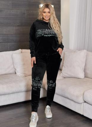 Спортивный велюровый костюм diffe woman 44-60 размеры