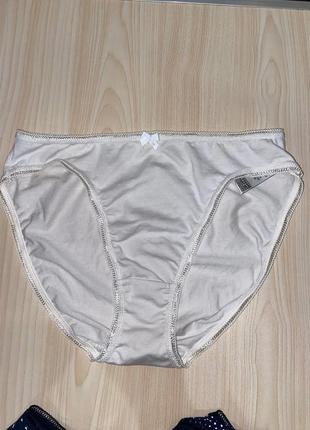 Женские коттоновые трусики с гипюром marks&spencer uk 12 eur 407 фото