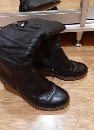 Шкіряні зимові сапожки черевики