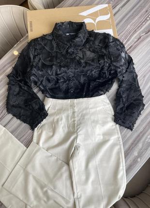 Блуза с аппликацией и штаны zara, s