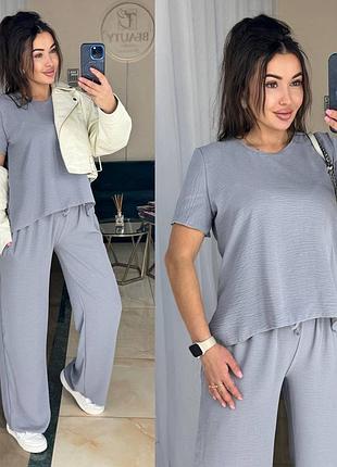 Sale🔥 брючний костюм жатка оверсайз10 фото