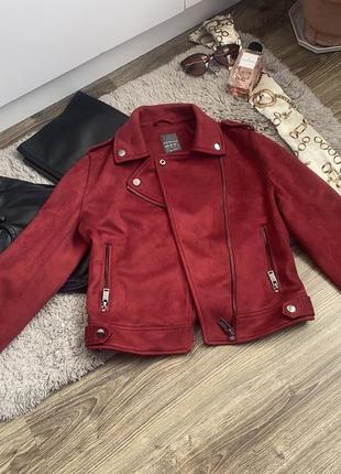 Куртка косуха primark бордовая косуха замш primark цвет бургунди бордовая косуха2 фото