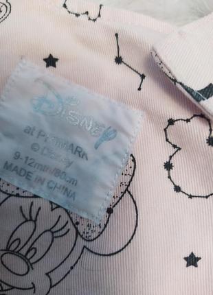 Платье сарафан джинсовый мики маус для девочки 9-12 месяцев disney от primark (270724)5 фото