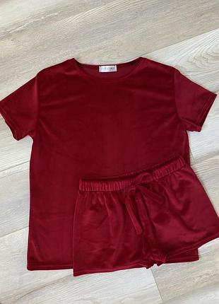 Стильна піжама / піжами / піжама велюр плюш