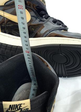 Кросівки nike air jordan 1 retro high og nrg gold toe6 фото