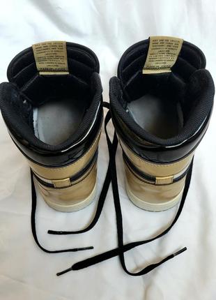 Кросівки nike air jordan 1 retro high og nrg gold toe8 фото