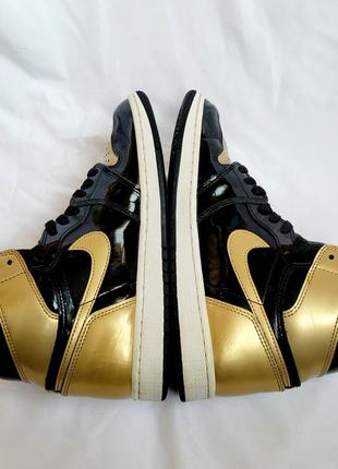 Кросівки nike air jordan 1 retro high og nrg gold toe7 фото