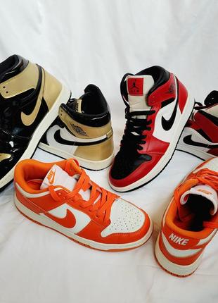 Кросівки nike air jordan 1 retro high og nrg gold toe10 фото