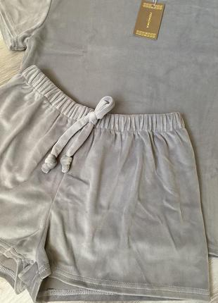 Серенькая пижама / пижама велюровая / пижама женская / распродаж2 фото