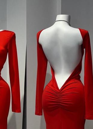 Сукня в відкритою спиною в стилі zara