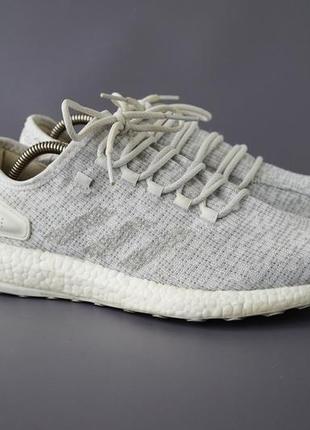 Кросівки чоловічі біло сірі adidas granite pureboost white grey trainers розмір 42-43