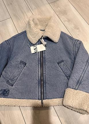 Дублянка джинсова zara нова 2