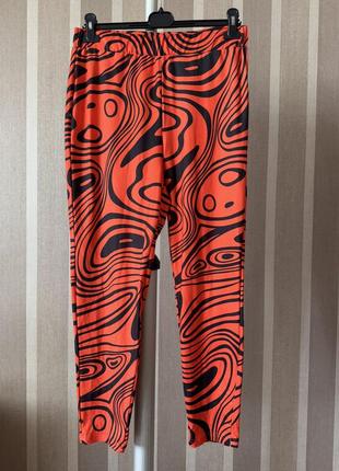 🥰 лосины shein в абстрактный принт shein xl