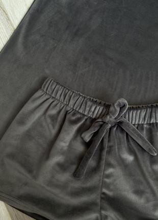 Темно сіра піжама / піжама / пижама / футболка шорти /