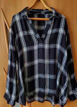 Рубашка, блузка -рубашка, большой размер