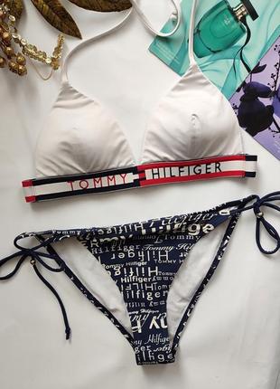 Tommy hilfiger s 36 купальник треугольники на завязках