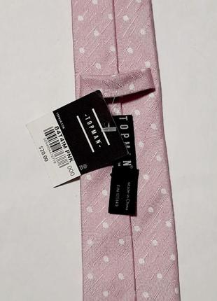 Новый узкий галстук в горошек от topman
