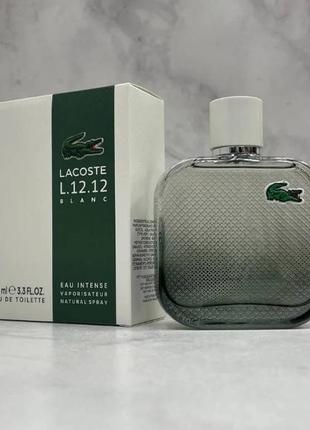 Парфюм мужской lacoste l.12.12 blanc eau intense, 100мл