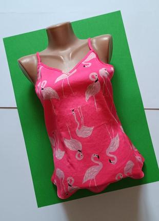 🎀 розовая майка с фламинго 🎀