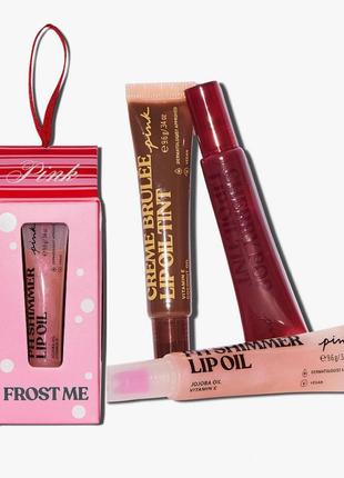 Набор масло для губ тинт блеск victoria’s secret pink