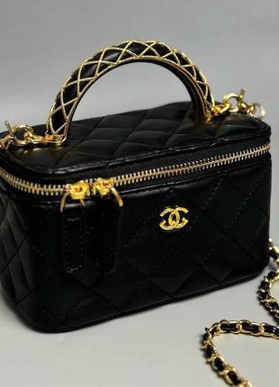 Сумочка chanel черная квадратик. шанель квадратик. chanel с ручкой.