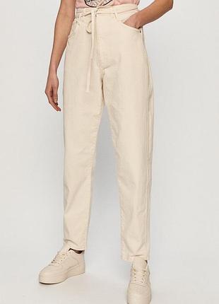 Pepe jeans mom джинсы 29 размер rachel бежевые кремовые айвори