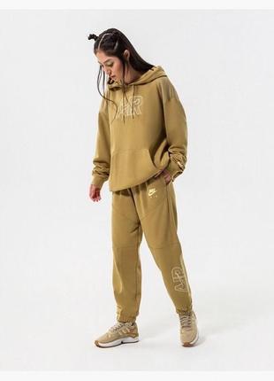 Худи nike w nsw air flc hoodie olive
