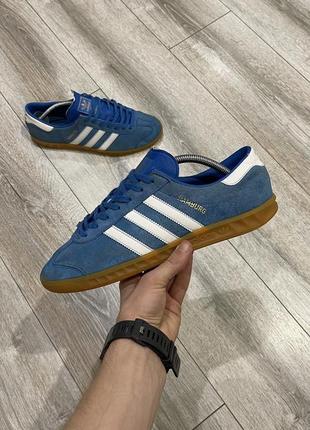 Мужские замшевые кроссовки adidas hamburg 42.5 г.