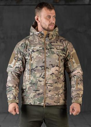 Весняна тактична куртка soft shell silver knight windstoper мультикам