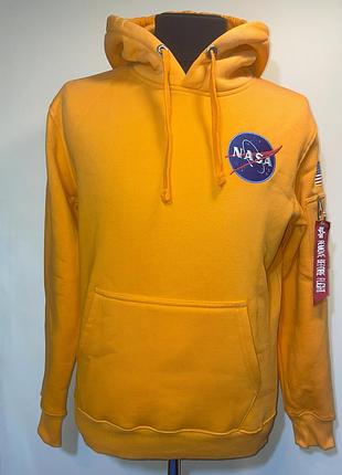 Мужской худи alpha industries space shuttle hoodie (size m)