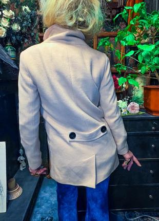 Пальто bershka с шерстью демисезонное полупальто короткое5 фото