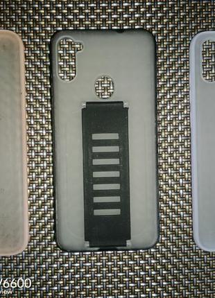 Чехол для телефона samsung а11,три штуки, розовый, фиолетовый, черный. цена за три штуки.