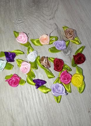 Розы искусственные для рукоделия