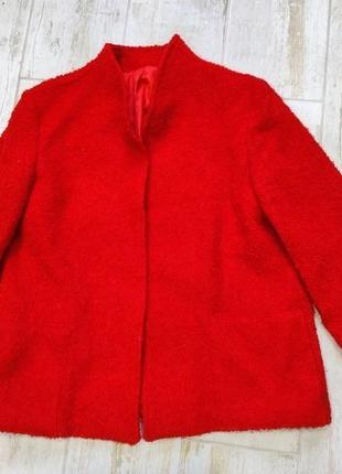 Вінтажний червоний вовняний кардиган, піджак, жакет від elke hasselbach