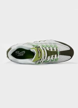 Кросівки nike air max 95 white/green 4