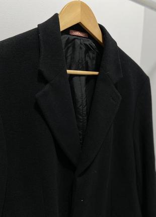 Двубортное пальто с кашемиром и шерстью marks & spencer