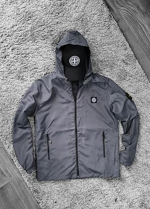 Ветровка stone island серая