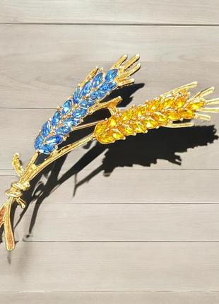 Брошь бижутерия «колоски