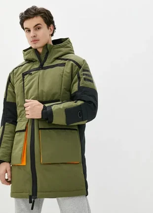 Утепленная куртка/ парка демисезонная водонепроницаемая удлиненная adidas xploric parka reflective outdoor
