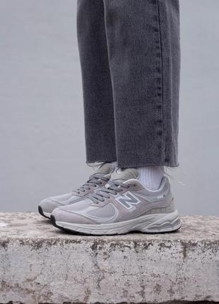 Жіночі кросівки нью беленс сірі new balance 2002r light grey