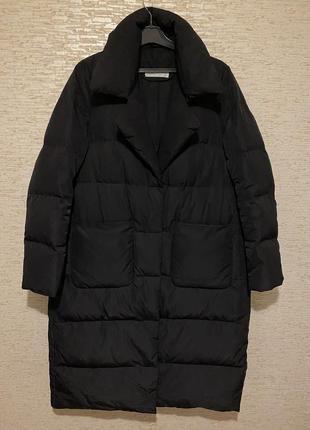Натуральний пуховик класичне пальто куртка max mara s-m