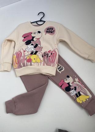 Костюм для дівчинки на флісі 3-4 роки