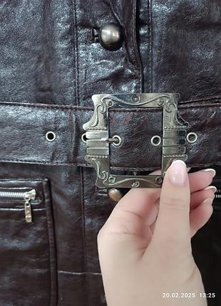 Кожаное пальто м/л 3