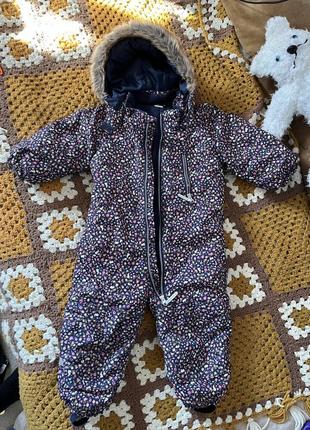 Зимовий комбінезон на дівчинку 12-18-24 міс 86 92 h&m