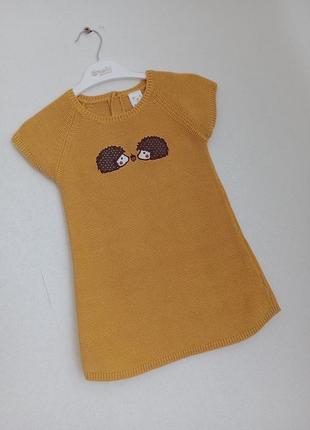 Вязаная кофта, безрукавка туника 3-5р