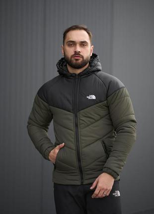 Куртка чоловіча tnf чорна-хакі розпродаж
