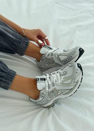 Кроссовки new balance 1906r white rain cloud silver metallic