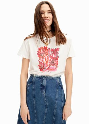 Футболка с принтом desigual